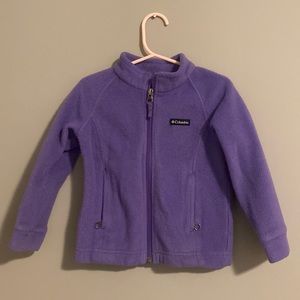 Purple Columbia fleece jacket 3T
